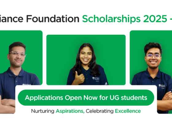 Applications open for Reliance Foundation Undergraduate Scholarships – India